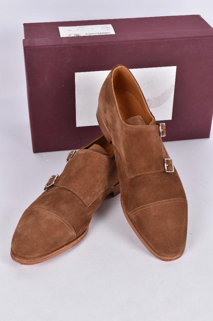 SALE! Nieuw John Lobb double monk William 10 / 44, Kleding | Heren, Schoenen, Nieuw, Gespschoenen, Bruin, Ophalen of Verzenden