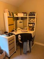 Hoekbureau met opbergruimte, Ophalen, Gebruikt, Bureau