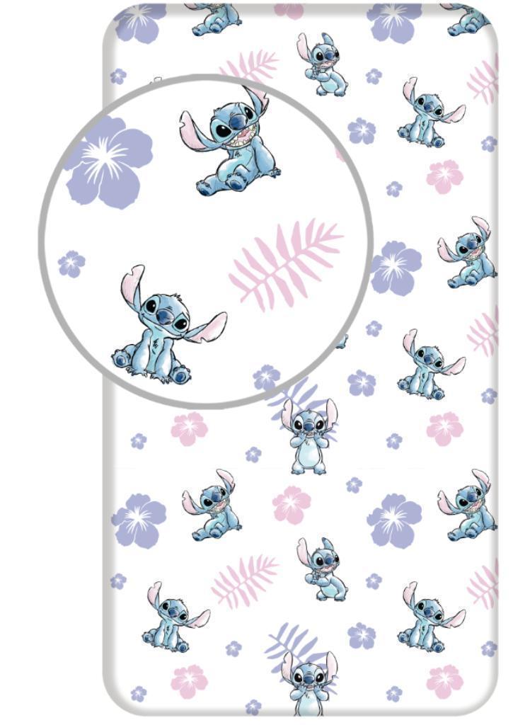 Stitch Hoeslaken 90x200 cm - Disney - Katoen, Kinderen en Baby's, Kinderkamer | Beddengoed, Meisje, Nieuw, Ophalen of Verzenden