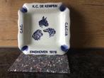 K.c de Kempen Eindhoven 1978 asbak Delft blue handpainted, Ophalen of Verzenden, Asbak, Zo goed als nieuw
