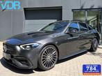 Mercedes C-klasse C180 AMG PANO 360 MEMORY BURMESTER VOL!, Automaat, Zwart, 4 cilinders, Leder