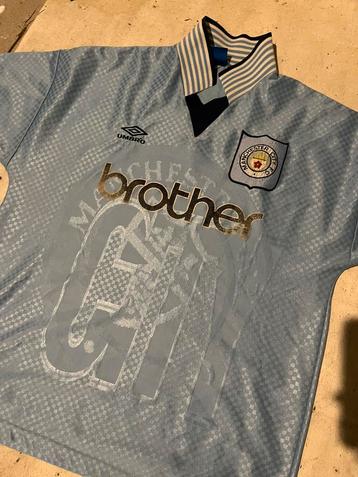 Manchester City shirt 1995-1996 maat XL. Retro vintage beschikbaar voor biedingen