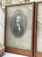 Oude fotolijsten met foto's, Antiek en Kunst, Ophalen of Verzenden