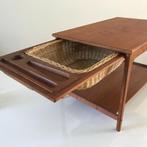 Brouer Mobilfabrik 1966 Sybord Naaitafel tafel Deens teak, Antiek en Kunst, Antiek | Meubels | Tafels, Ophalen