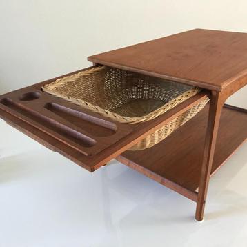 Brouer Mobilfabrik 1966 Sybord Naaitafel tafel Deens teak beschikbaar voor biedingen