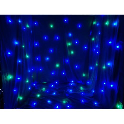 FOS Led Star Curtain RGB Gordijn, Muziek en Instrumenten, Licht en Laser, Nieuw, Licht, Geluidgestuurd, Kleur, Stroboscoopeffect