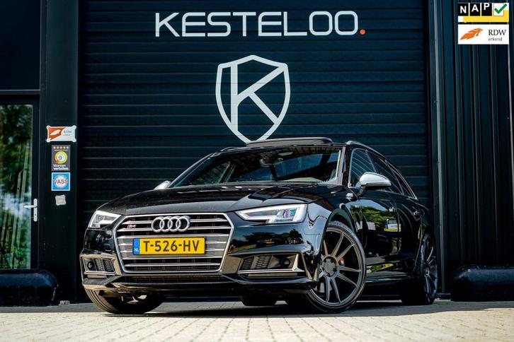 Audi S4 Avant 3.0 V6T Quattro 354PK PANO/ACC/VIRTUAL/MASSAGE, Auto's, Audi, Bedrijf, Te koop, S4, 360° camera, 4x4, ABS, Achteruitrijcamera