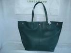 Longchamp grote leren tas shopper petrol Nieuw+ prijskaartje, Ophalen, Nieuw, Shopper