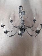 8-armige Kroonluchter, Ophalen, Gebruikt, Glas, Klassiek