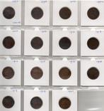 WILHELMINA SET 21/2 CENT 1894 T/M 1941 KOMPLEET 15 STUKS, Postzegels en Munten, Munten | Nederland, Ophalen of Verzenden, Koningin Wilhelmina