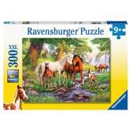 Ravensburger: Paarden bij de rivier 300 XXL stukjes NIEUW, ., Nieuw, ., 6 jaar of ouder