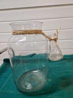 vaas glas tuitvorm met gietglas, Huis en Inrichting, Ophalen of Verzenden, 'T Olde Gre-j, Info@toldegrej.nl, Endepoelstraat 20f Didam