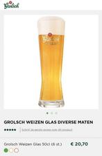 21x Grolsch Weizen 0,5L bierglazen, Grolsch, Glas of Glazen, Zo goed als nieuw, Ophalen
