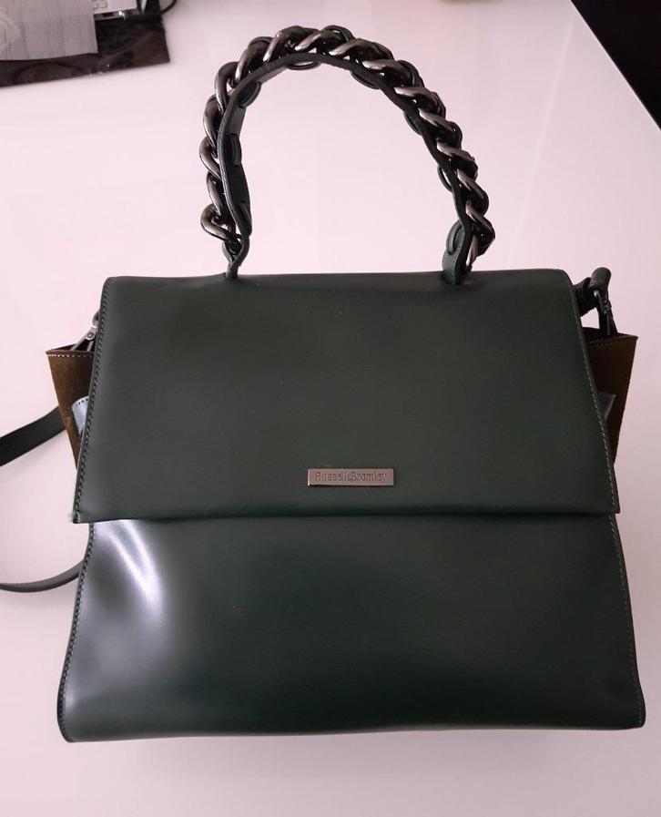 Russell & Bromley Handtas, Sieraden, Tassen en Uiterlijk, Tassen | Damestassen, Zo goed als nieuw, Handtas, Groen, Verzenden