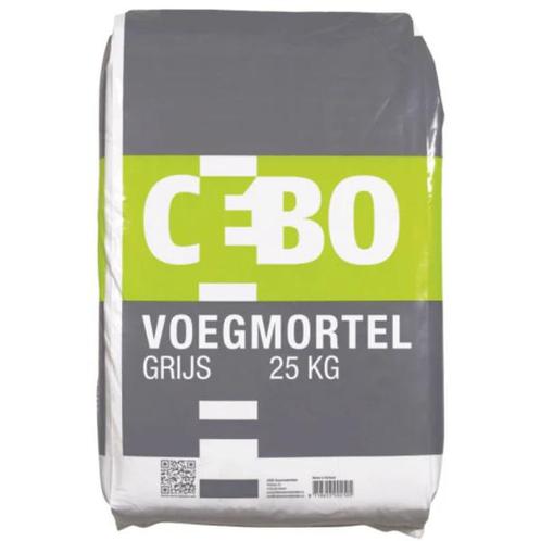 3 zakken Cebo voegmortel grijs 25kg, Doe-het-zelf en Verbouw, Overige Doe-het-zelf en Verbouw, Nieuw, Ophalen