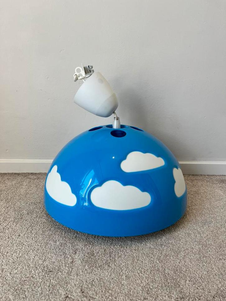 Vintage IKEA hanglamp,36x17,5cm. Retro wolk Skojig 90s trend, Huis en Inrichting, Lampen | Hanglampen, Gebruikt, Minder dan 50 cm