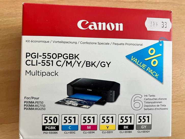 Canon PGI-550PGBK Cartridge Multipack - Nieuw, Computers en Software, Printerbenodigdheden, Nieuw, Cartridge, Ophalen