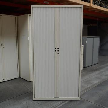 Gipsen Roldeurkasten | Garagekasten | Creme/Wit | 198x100x47 beschikbaar voor biedingen