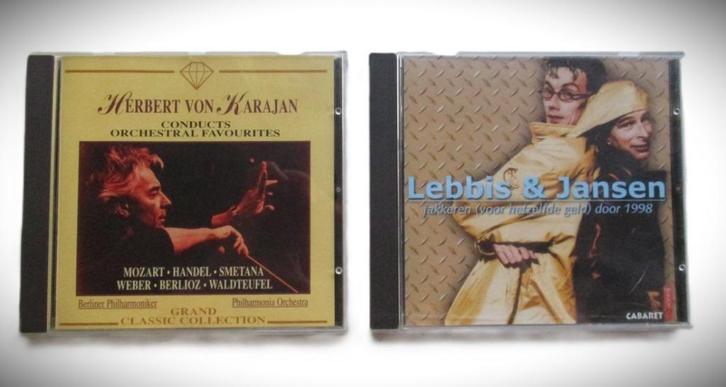 Lebbis & Jansen~Jakkeren door 1998~Cabaret + von Karajan, Cd's en Dvd's, Cd's | Humor en Cabaret, Zo goed als nieuw, Ophalen of Verzenden