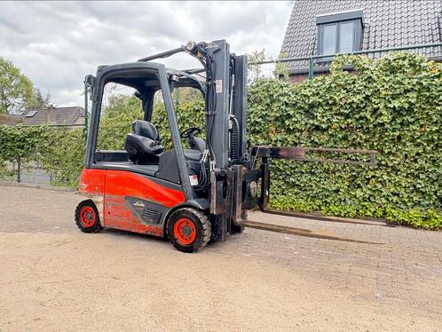 Linde e16 evo triplo 4.7M met sideshift en kisten kantelaar, Zakelijke goederen, Machines en Bouw | Heftrucks en Intern transport