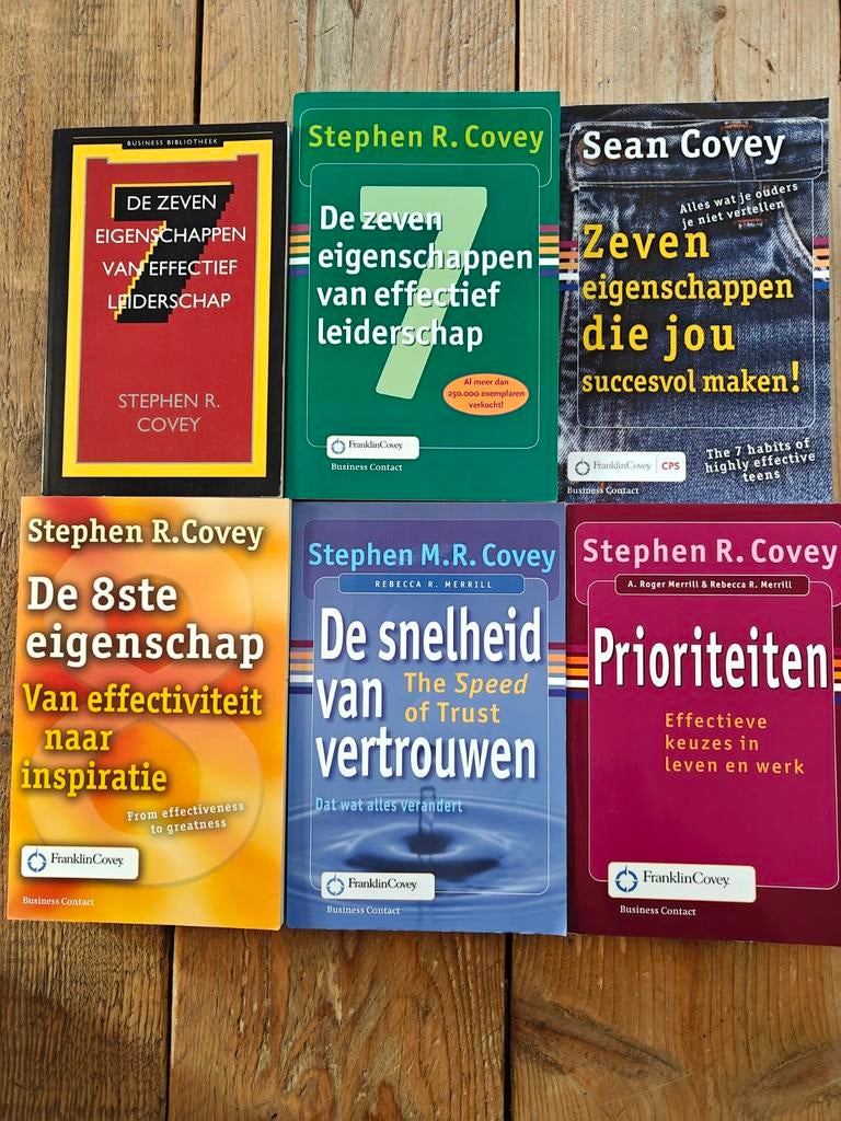 6 Boeken van Covey., Boeken, Ophalen of Verzenden, Zo goed als nieuw, Management