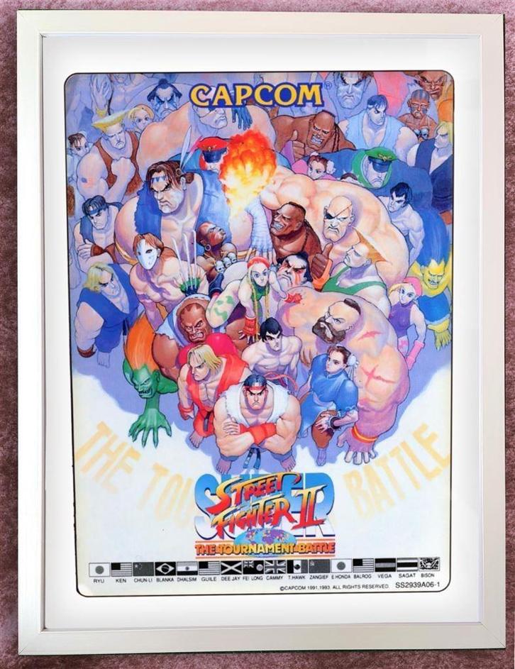[Poster in Frame] Capcom Street Fighter 2, Verzamelen, Posters, Nieuw, Film en Tv, A1 t/m A3, Verzenden