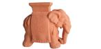 Grote terra cotta aardewerk olifant , plant tafeltje 1103, Huis en Inrichting, Zo goed als nieuw, Ophalen