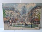 J Kelderman. 1914/ 1990 Parijs stadsgezicht., Antiek en Kunst, Kunst | Schilderijen | Klassiek, Ophalen