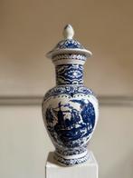 Origineel Delfts blauwe vaas met deksel, Antiek en Kunst, Ophalen