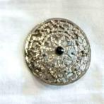 Mooi ornament met zwarte steen, 4 tot 7 cm, Zo goed als nieuw, Zilver, Verzenden