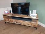 Industrieel tv meubel - Mango hout (Leen Bakker), Minder dan 100 cm, 25 tot 50 cm, Industrieel, 100 tot 150 cm
