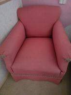 Leuke roze fauteuil, Ophalen, Gebruikt, 75 tot 100 cm, Stof