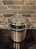 Rösle Pastapan met Inzet - Kookplezier!, Kookpan of Snelkookpan, Ophalen of Verzenden, Zo goed als nieuw, Rvs