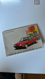 Instructieboekje Citroen BX, Ophalen of Verzenden