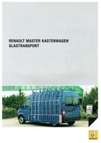 Folder Renault Master Kastenwagen Glastransport (ca.2007), Verzenden, Gelezen, Renault