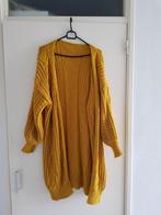 Okergele lange vest one size, Ophalen of Verzenden, Zo goed als nieuw, Maat 38/40 (M)