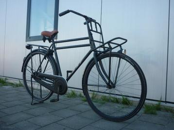 Stoere oudhollandse Transportfiets, 61cm, heren, zwart beschikbaar voor biedingen