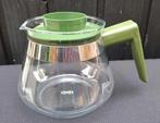 Vintage retro technivorm koffiepot DE groen glas kunststof, Ophalen of Verzenden, Gebruikt