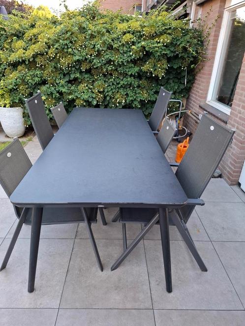 Hartman tuinset, tuintafel, standen stoelen, dining stoelen, Tuin en Terras, Tuinsets en Loungesets, Zo goed als nieuw, Tuinset
