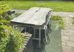 GRATIS teab Buiten tafel groot boomstam blad, Ophalen, Gebruikt