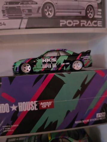 Mini GT Nissan Skyline GT-R (R33) HKS Kaido House beschikbaar voor biedingen