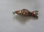 Prachtige oude cloisonne beweegbare vis hanger koi vis., Sieraden, Tassen en Uiterlijk, Antieke sieraden, Ophalen of Verzenden