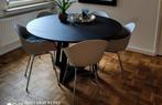 Eettafel Table du Sud zwart eikenhout, onderstel staal, Huis en Inrichting, Tafels | Eettafels, Ophalen, Eikenhout, 50 tot 100 cm