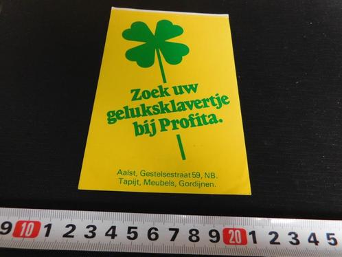 stickers Aalst Zoek uw geluksklavertje bij Profita, Verzamelen, Stickers, Zo goed als nieuw, Overige typen, Ophalen