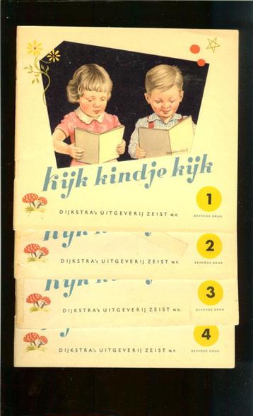 NOSTALGIE: Kijk kindje kijk, 4 deeltjes (complete serie) all beschikbaar voor biedingen