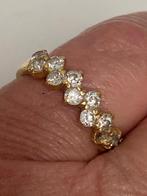 Geel gouden ring diamanten 750-18 kt, Verzenden, Goud, Ring