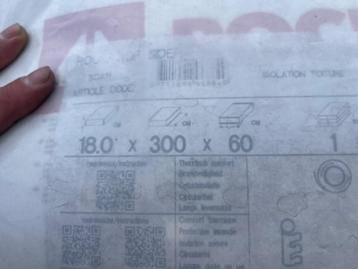 10 rol Rockwool, steenwol, 60x18x300cm beschikbaar voor biedingen