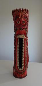 Vintage Bali Beeld, Kul Kul of Slit Drum, Antiek en Kunst, Ophalen