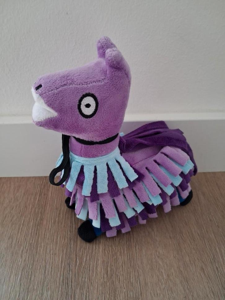 Knuffel Fortnite lama alpaca paars blauw L167, Kinderen en Baby's, Speelgoed | Knuffels en Pluche, Zo goed als nieuw, Overige typen