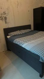 Boxspring 160x210 met opbergruimte, Ophalen, Gebruikt, 210 cm, Tweepersoons
